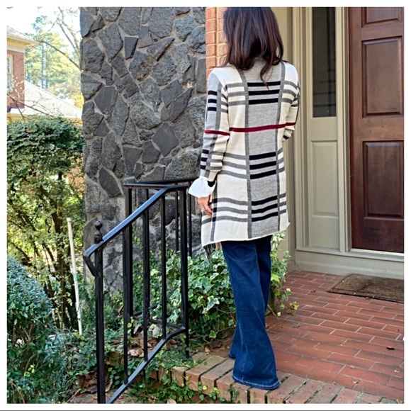 ✨LAST ONE ✨PARIS Plaid open cardigan - Picture 7 of 8